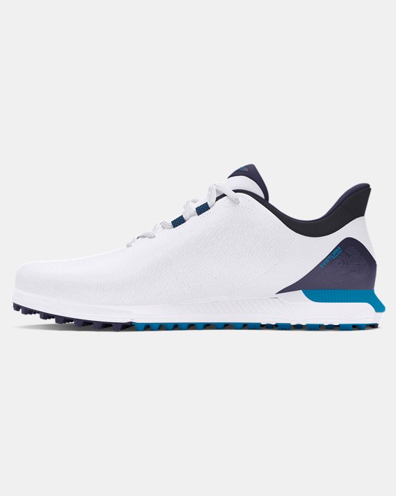 Men's UA Drive Fade Spikeless Wide Golf Shoes in White image number 1